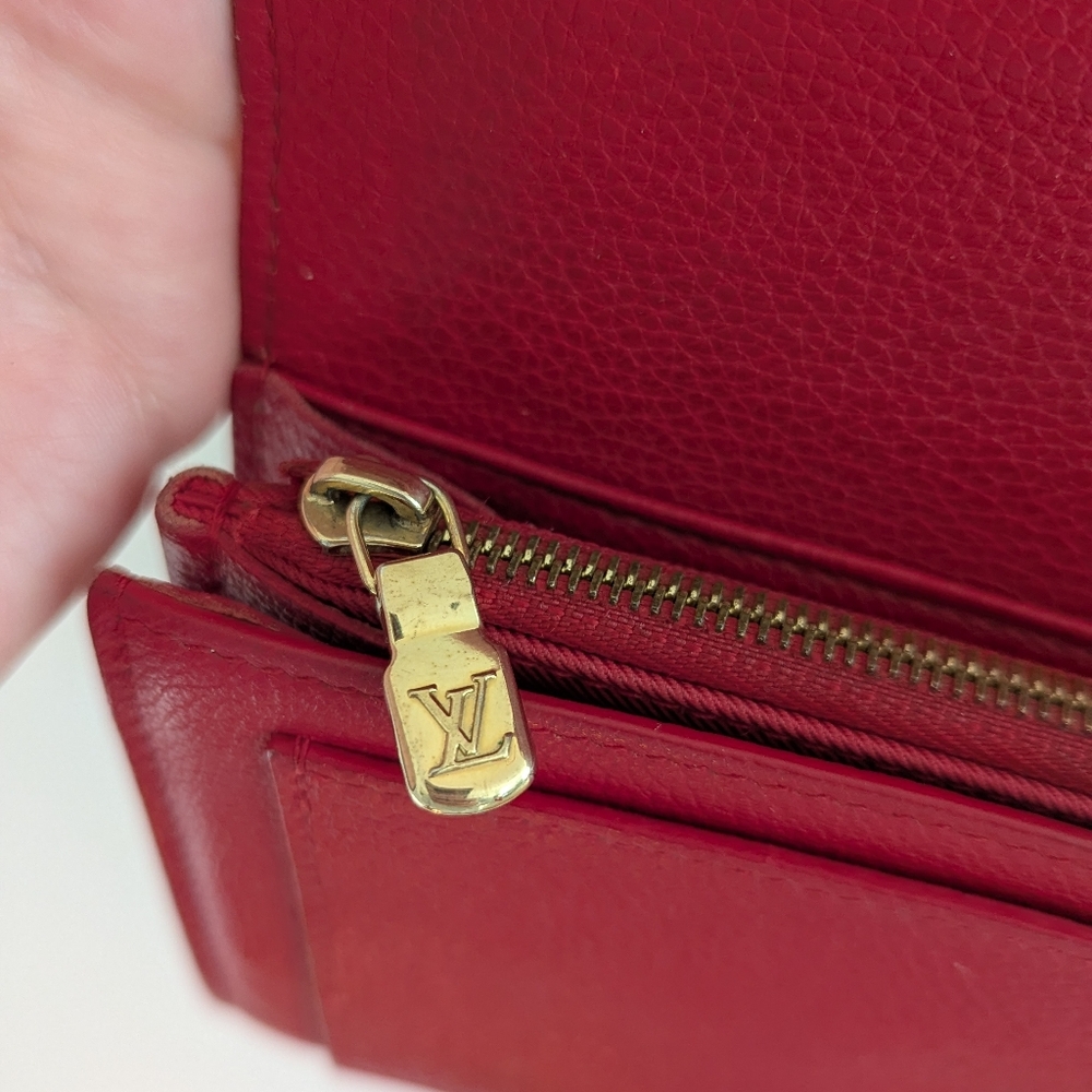 Louis Vuitton Lockme Red Leather Wallet - Picture 5 of 16
